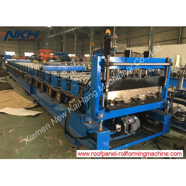 Quality Floor Decking Steel Profile Roll Forming Machine Easy Operate With Auto Stacker for sale