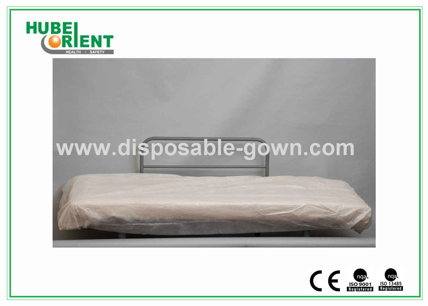China Hospital Disposable Bed Sheets Sanitary PP Bedcover / Disposable Waterproof Sheets With Elastic factory