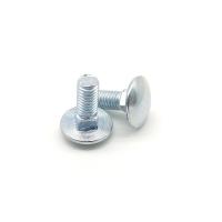 Quality ASME B18 5 Zinc Plated Bolts And Nuts Grade 2 Carriage Coach Bolt Round Head for sale