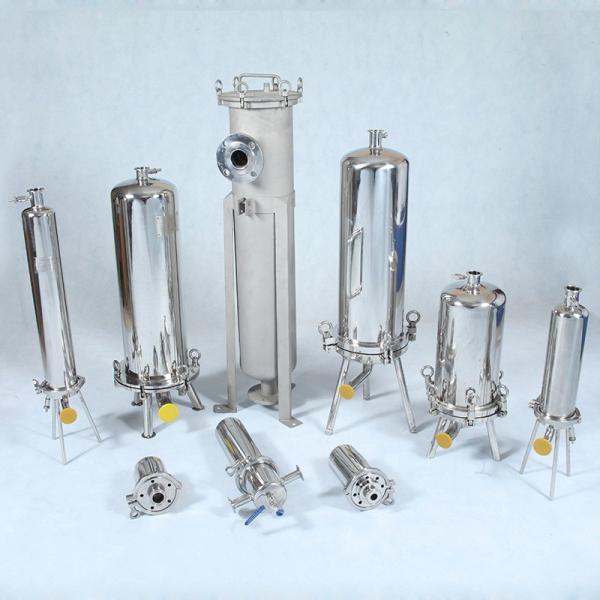 Quality Water Single / Multi Cartridge Filter Housing Stainless Steel 0.6Mpa for sale