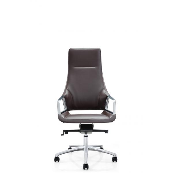 Quality Armless Swivel Executive Leather Office Chair On Wheels for sale