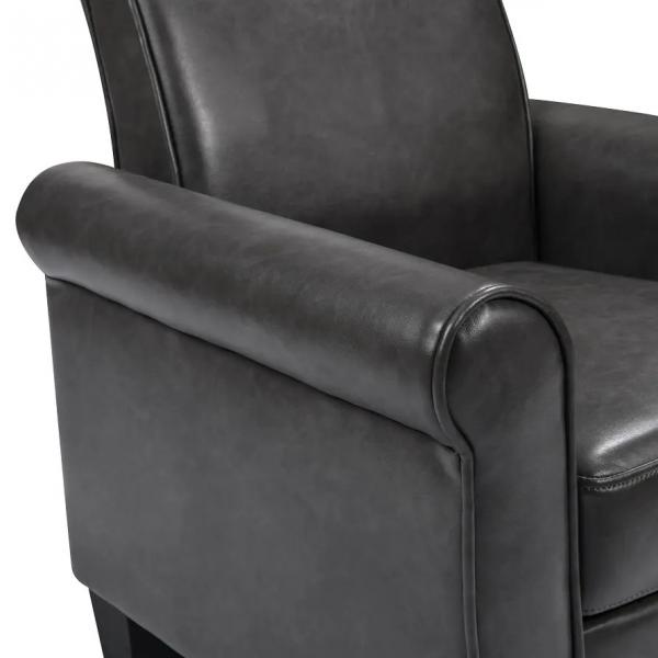 Quality Multiscene Antiwear Leather Cuddle Chair , Practical Distressed Leather Armchair for sale