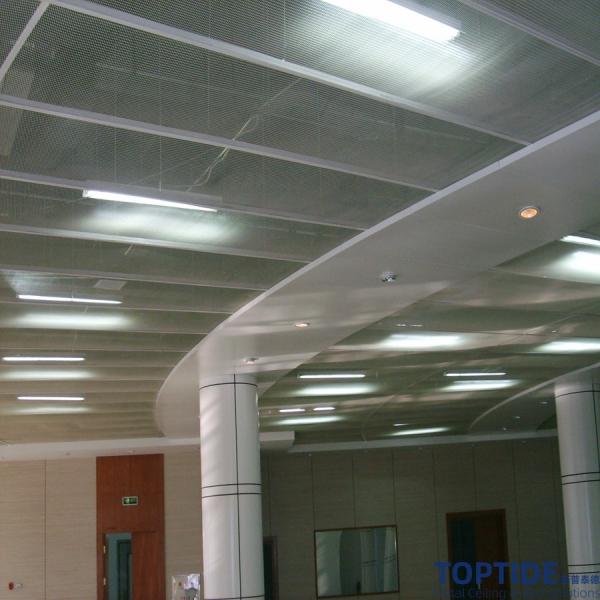Quality Custom Made Aluminium Oval Wire Mesh Ceiling Board Building Interior Exterior for sale