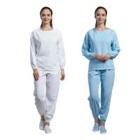 China Hospital Surgical Anti Static Garments Used Long Sleeve White Cotton Gown factory