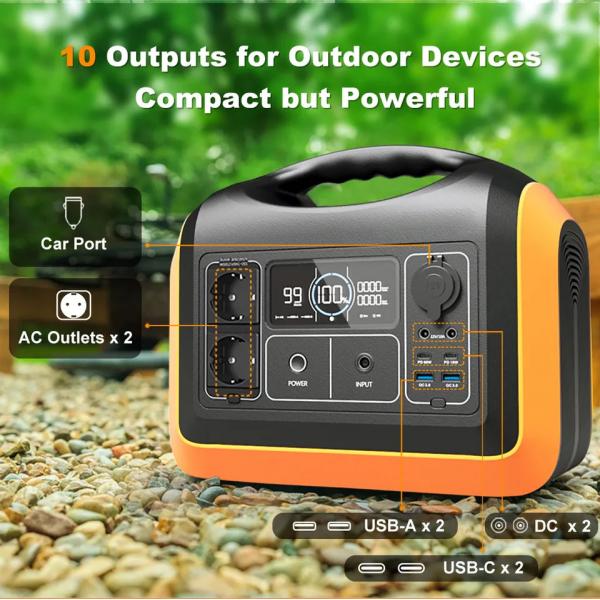 Quality 1800W Portable Power Station Lifepo4 Portable Solar Generator Kit 15kg for sale