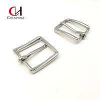 Quality Zinc Alloy Simple Belt Buckle 30mm Silver Glossy Color Changeable for sale