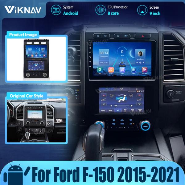 Quality LCD Multimedia Ford Android Radio With AC Screen Car Climate Control Year 2015-2021 for sale