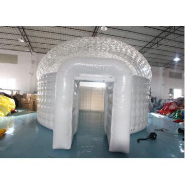Quality Half Transparent PVC 6m Inflatable Christmas Igloo Tent for sale