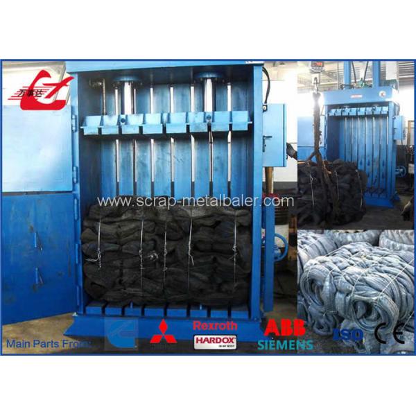 Quality Scrap Tire Baler Hydraulic Baling Machine , Vertical Baling Press Machine 2000Kgs for sale