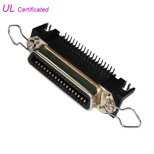 Quality 36 Pin Centronic PCB Right Angle Female Connector with Spring Latch for sale
