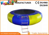 China Great Fun Inflatable Floating Water Toys Jumping Pad , 15 Foot Water Trampoline factory
