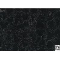 China Artificial Marble Black Quartz Stone Man Made Black Marble Stone 6.5 Mohz Wall Tile factory