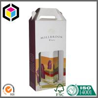 China Two Bottle Wine Gift Packaging Box; Color Printed Corrugated Wine Carry Box factory