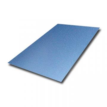 Quality Sky Blue Color 0.8MM Thick 4x8 Stainless Steel Sandbleasting Sheet AFP Finish for sale