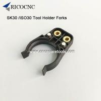 China Black ISO30 SK30 DIN69871 CNC automatic tool changer parts tool forks for ATC HSD Spindle factory