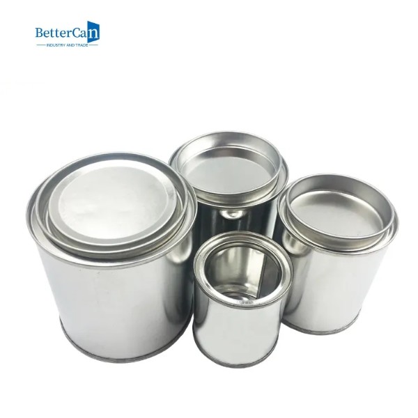 Quality 1/2 Pint Size Empty Metal Paint Can With Lid , Paint Storage Containers For Leftover Paint for sale