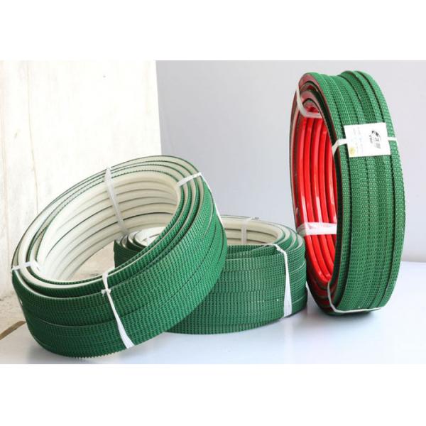 Quality White PU polyurethane Super Grip Belt with Top green PVC Vee Corrugated belt for sale