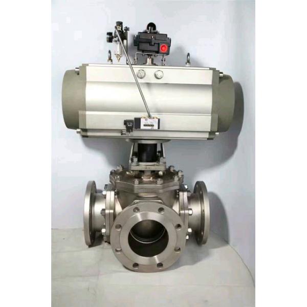 Quality 3 Way Ball Valve With Rotary Actuator Micro Pneumatic Rotary Actuator for sale