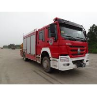 china Multifunction SINOTRUK Fire Truck , Heavy Rescue Fire Apparatus With 5t Crane