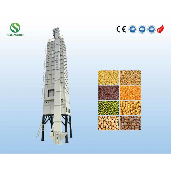 Quality 20T Recirculating Industrial Grain Dryer With Rice Husk Furnace for sale