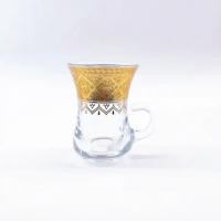 China Arabic Middle Eastern Tea Cup 105ml volume Daily Turkey Tea Glass factory