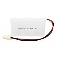 Quality Side By Side Emergency Exit Light Batteries Pack 4.8 V SC2000mAh NiCd 36g for sale