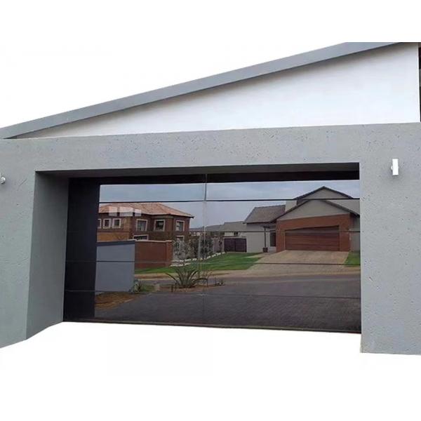 Quality Security Electric Garage Doors High Transparent Glass Full View Garage Doors for sale
