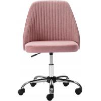 Quality Mid Back Home Office Swivel Chair Armless Twill Fabric Adjustable For Small for sale