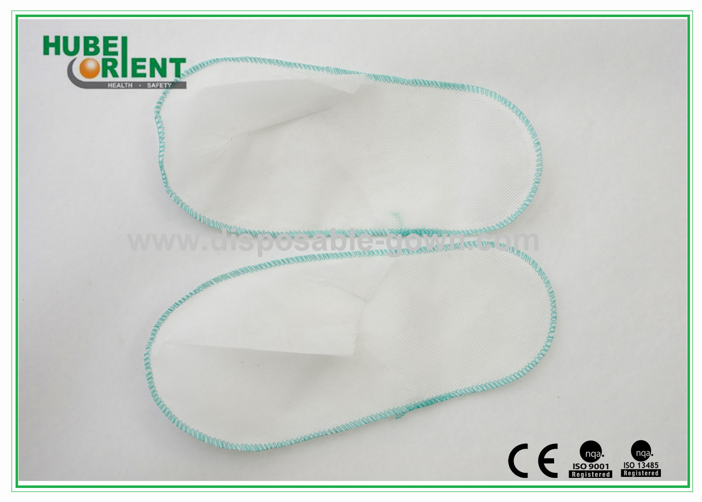 China White Nonwoven Disposable Spa Slippers Lightweight Latex Free factory