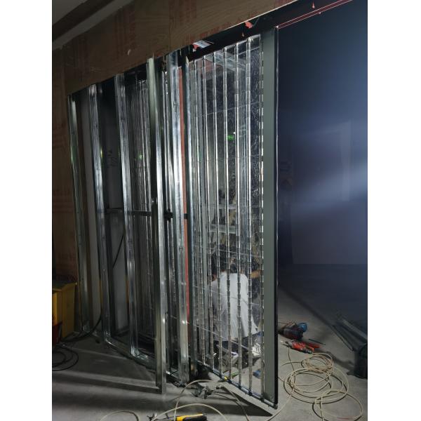 Quality Lateral Automatic Sliding Shutter Door Electric Polycarbonate Transparent PC for sale