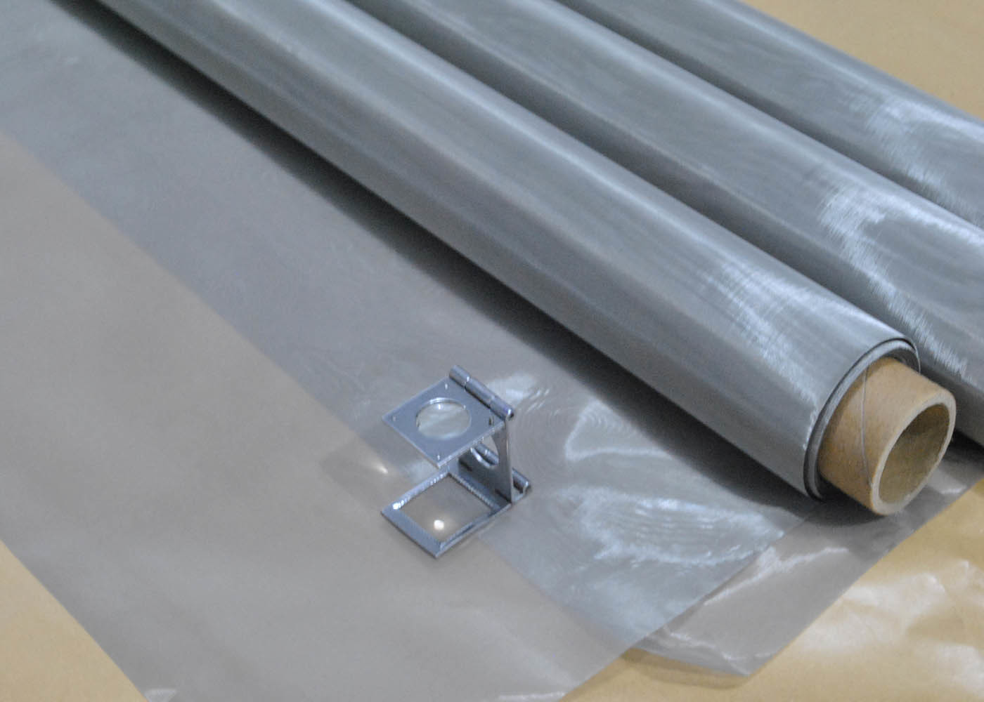 China 304N Stainless Steel Screen Printing Mesh , Plain Weave Fabric Mesh Screen factory