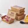 China Thickened Sandwich Platter Food Grade Cardboard Boxes PET Clear Window factory