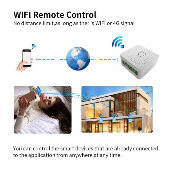 Quality Tuya 16A 10A Wifi Switch Smart Breaker Module Smart Life APP Remote Control for sale