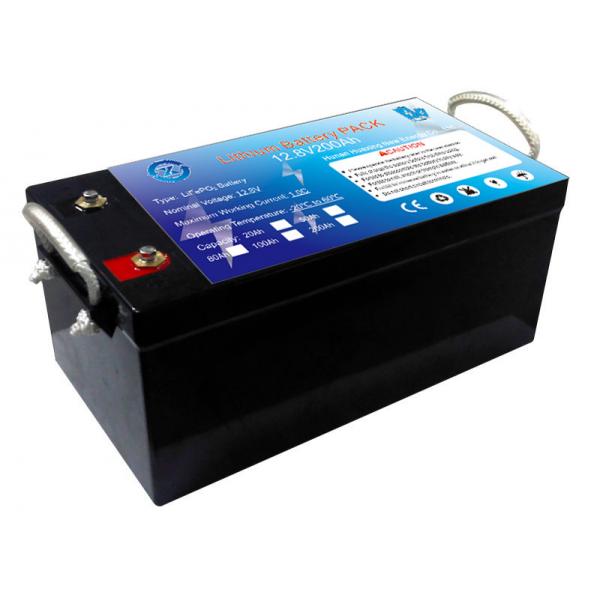 Quality Deep cycles battery lithium ion 12v 200Ah for trolling motor for sale