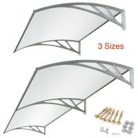 China Manual Retractable Polycarbonate Door Awnings High Class ABS Materials factory