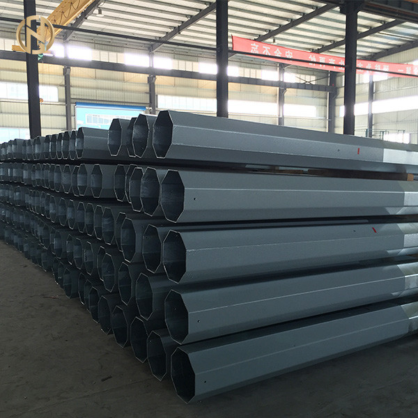 Quality 45FT 13.7M Octagonal Galvanized Steel Pole With Hardware ISO 9001 Certified for sale