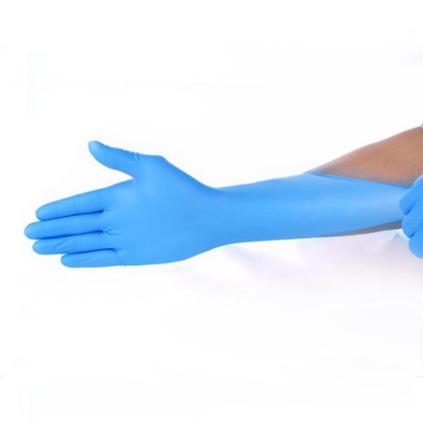 Quality Puncture Proof 15 Mil Disposable Nitrile Gloves Powder Free for sale