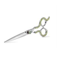 China 440c  Curved Blending Pet Hair Scissors , Dog Grooming Chunkers factory