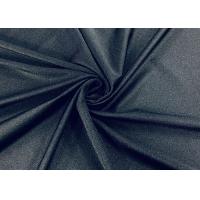 Quality 160GSM 82% Elastic Nylon Fabric Stretchy Knitting For Swimwear Black for sale