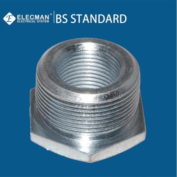 Quality BS4568 Zinc Plated Steel Electrical Screwed Reducer 20mm-32mm For Conduit for sale