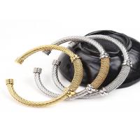 China Cable opening bracelet stainless steel rope type C adjustment unisex model spot bracelet wholesale factory
