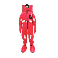 China Insulated Fishing Flotation Suit , Marine Red Color Life Saving Equipment for sale
