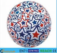 China Light Up Inflatable Beach Balls,PVC 16 Inch Beach Ball With Lively Printing factory