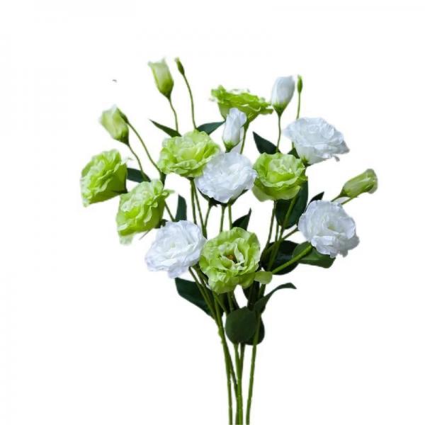 Quality OEM Silk Lisianthus Artificial Flowers For Living Room Table for sale
