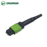 China Green 3.0mm Multimode MPO Fiber Connector Female For FTTX 100G SFP factory