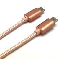China Nylon Braided Type C Data Cable , Fast Usb Type C Cable Male To Male factory