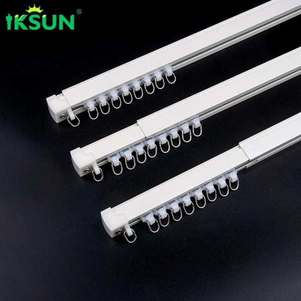 Quality 3.5m Stretchable Aluminium Curtain Rail Track Adjustable For Household for sale