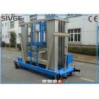 Quality Reliable Blue Hydraulic Aerial Work Platform 22 M Height For Business Decoration for sale