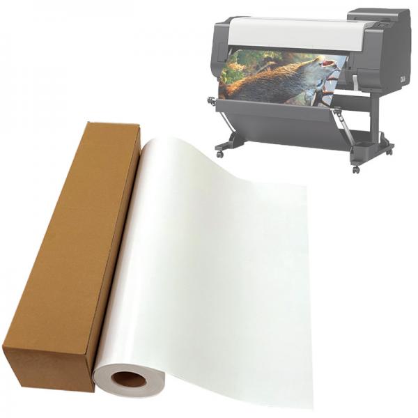 Quality 135gsm 24 Inch Glossy Photo Sticker Paper Waterproof Large Format for sale