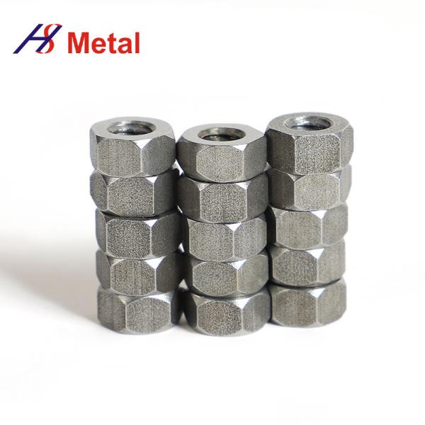 Quality Mo1 Mo2 Heavy Non Ferrous Metals Molybdenum Hex Nuts Black Or Polish Surface for sale